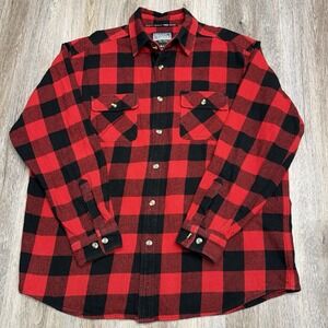 Guides Choice Flannel Shirt Mens  XLT Long Sleeve Shacket Red Buffalo Pro Elite